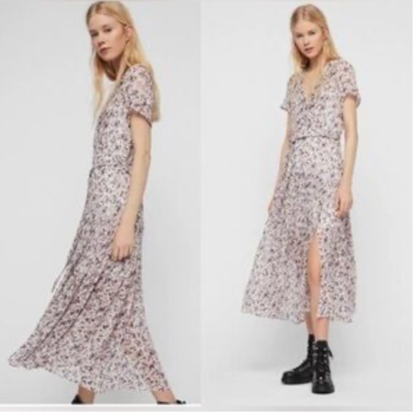 All Saints flowy midi dress - Picture 1 of 4
